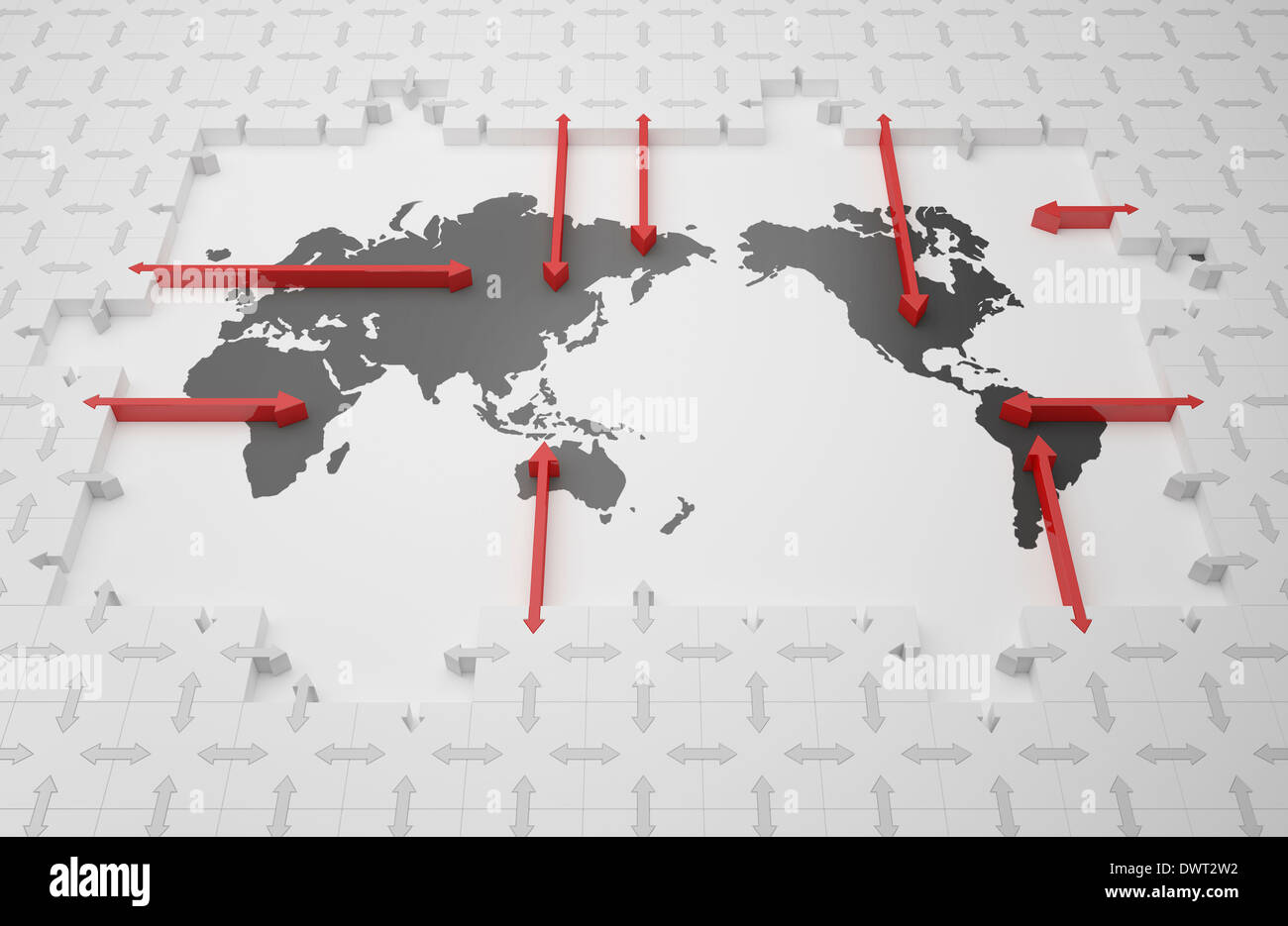 The World Map With Red Lines Stock Photo Alamy The World Map With Red Lines Stock Photo Alamy
