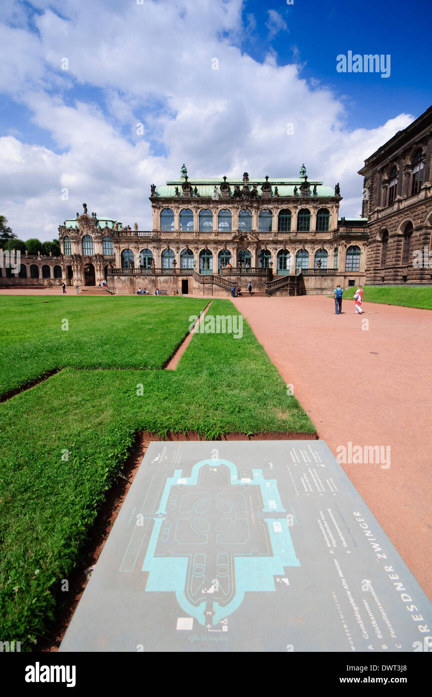 Germany, Saxony, Dresden, the Dresden Zwinger Stock Photo