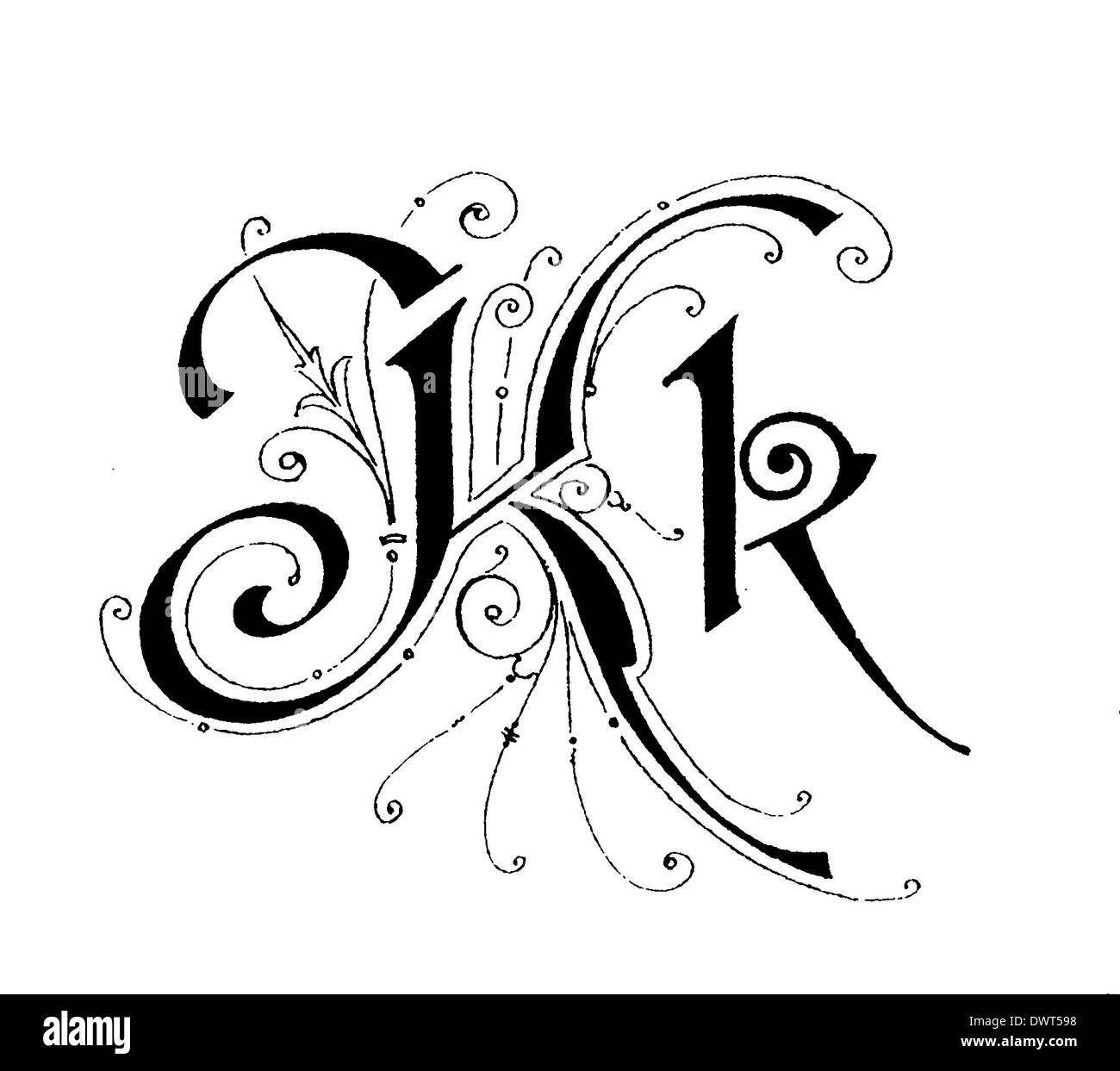 Alphabet character, letter K Stock Photo - Alamy