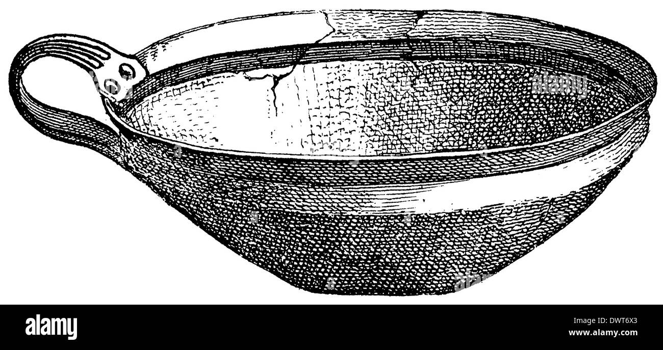Neolithic and Bronze Age Bronze Bowl Stock Photo