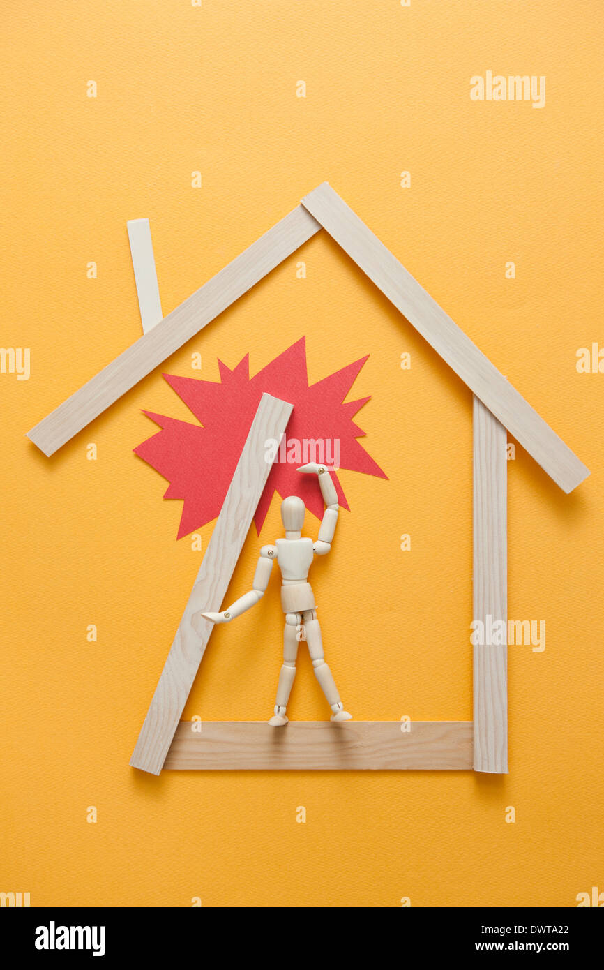 a house breaking apart Stock Photo Alamy