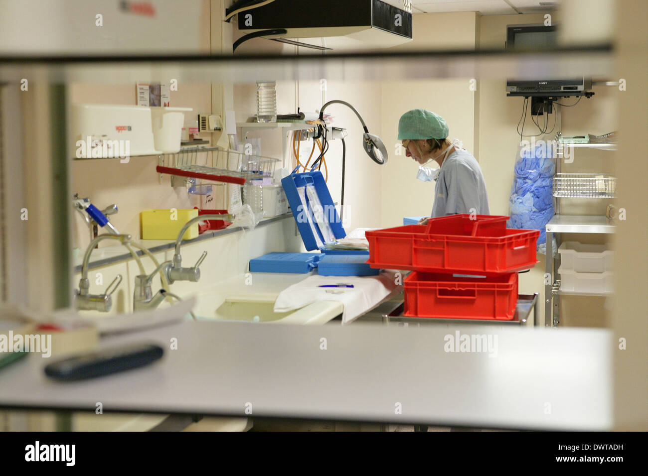 Hospital interior Stock Photo