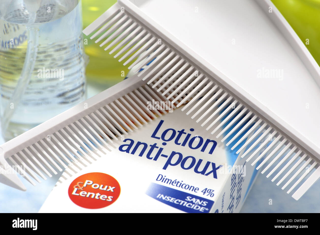 Treatment anti lice Stock Photo Alamy