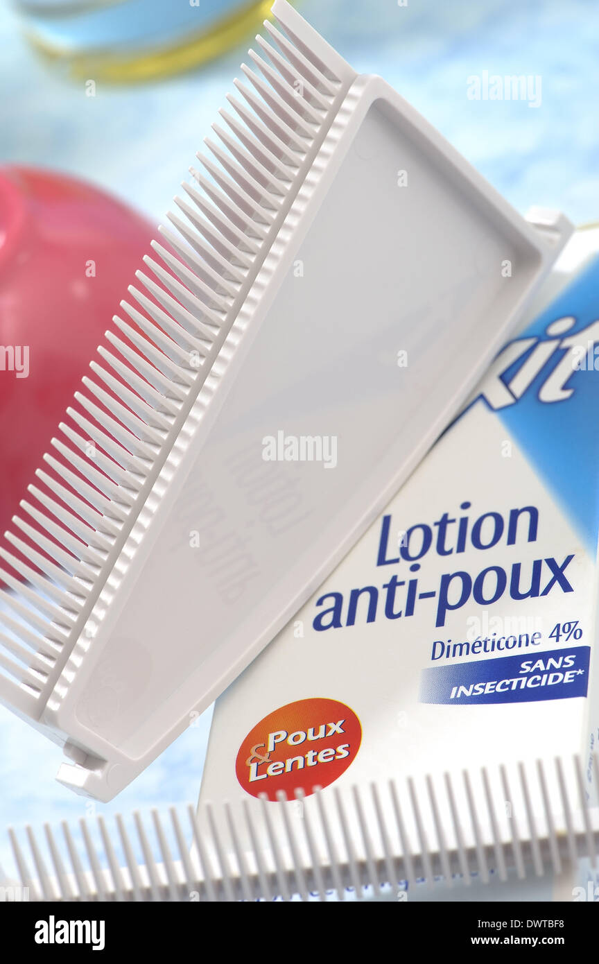 Treatment anti lice Stock Photo Alamy