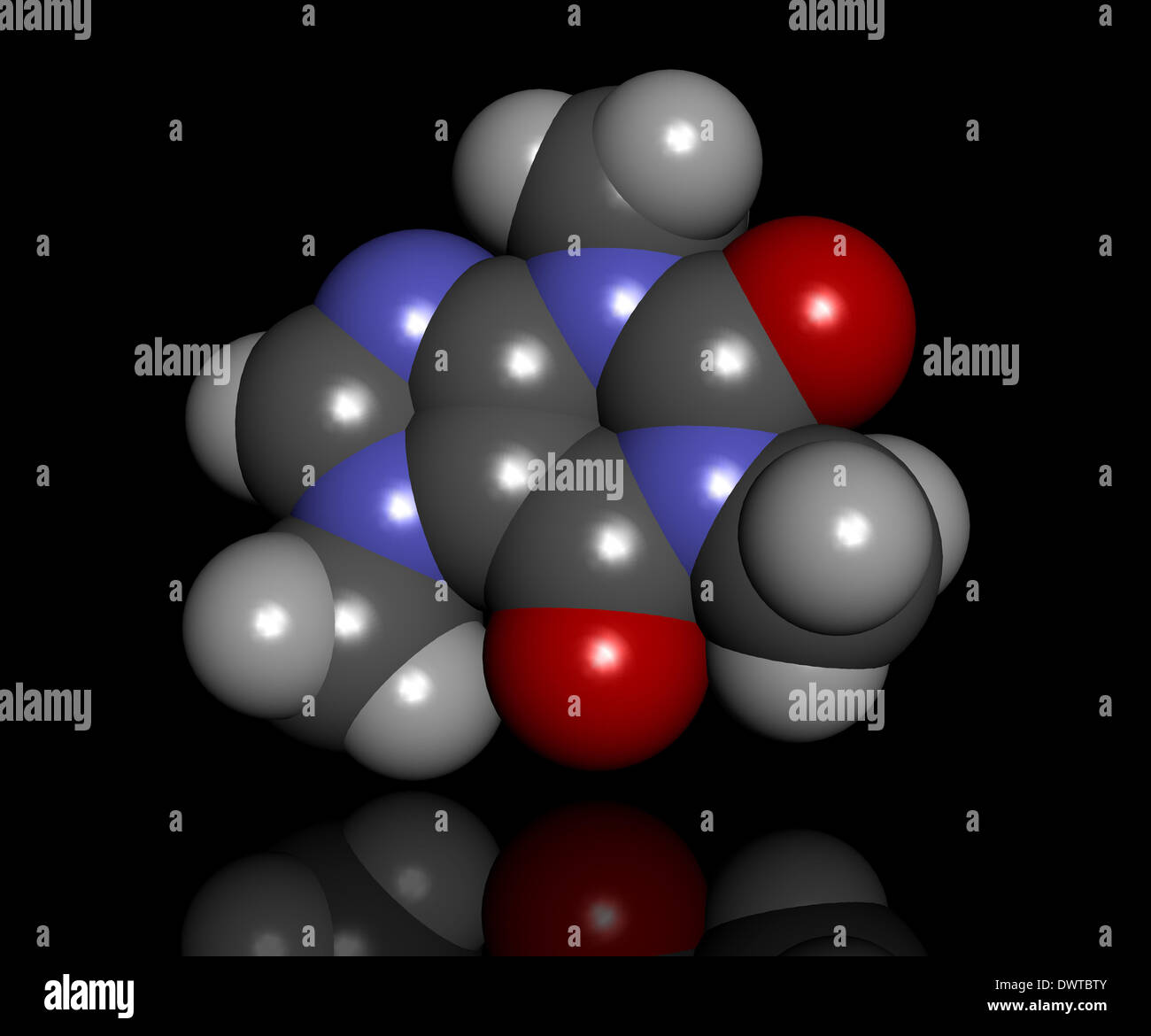 Caffeine structure hi-res stock photography and images - Alamy
