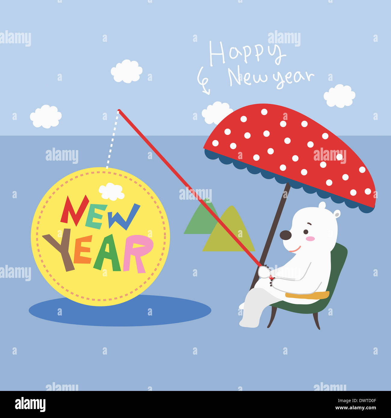 a card template for new year Stock Photo - Alamy