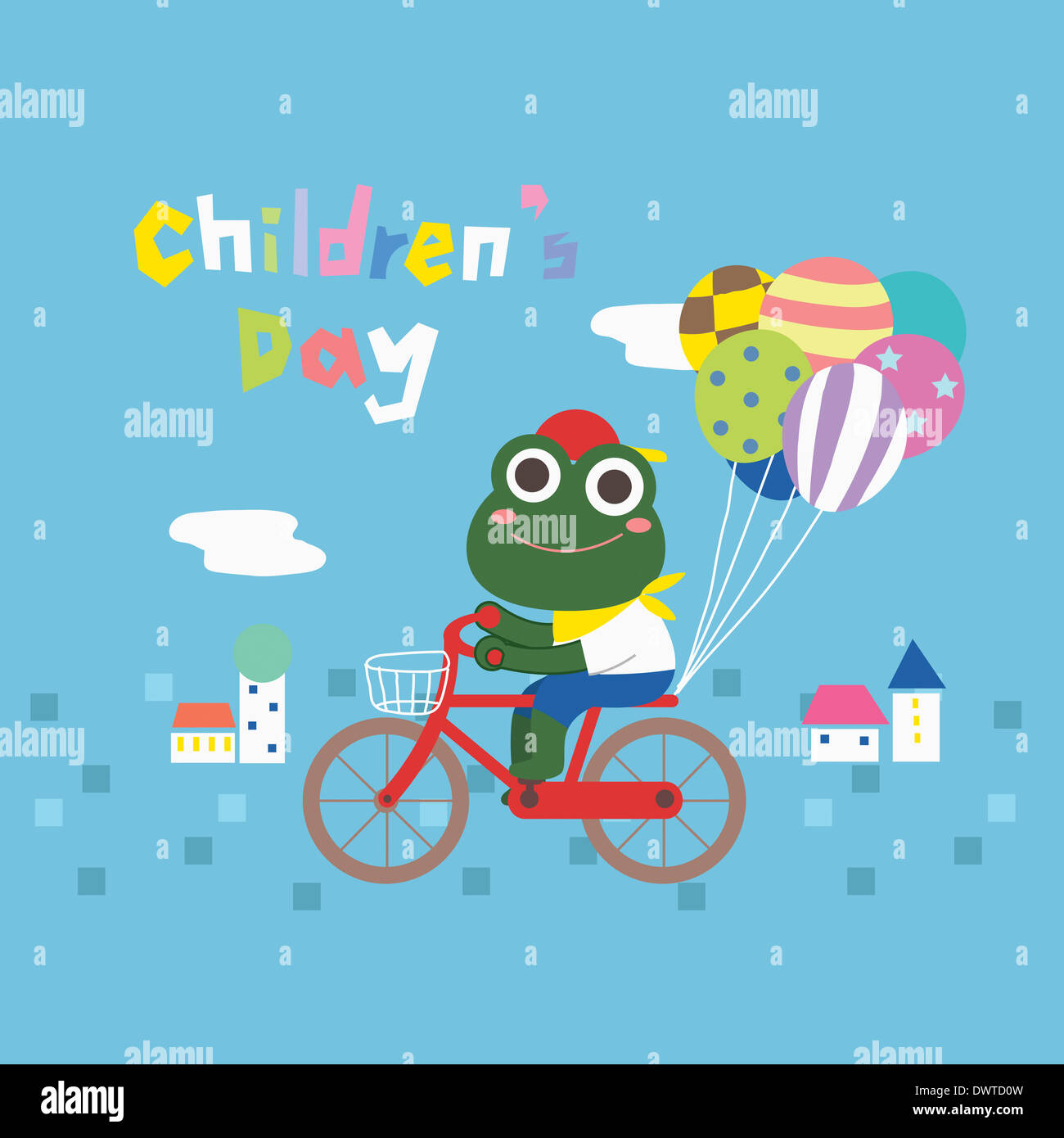 a card template for children's day Stock Photo - Alamy