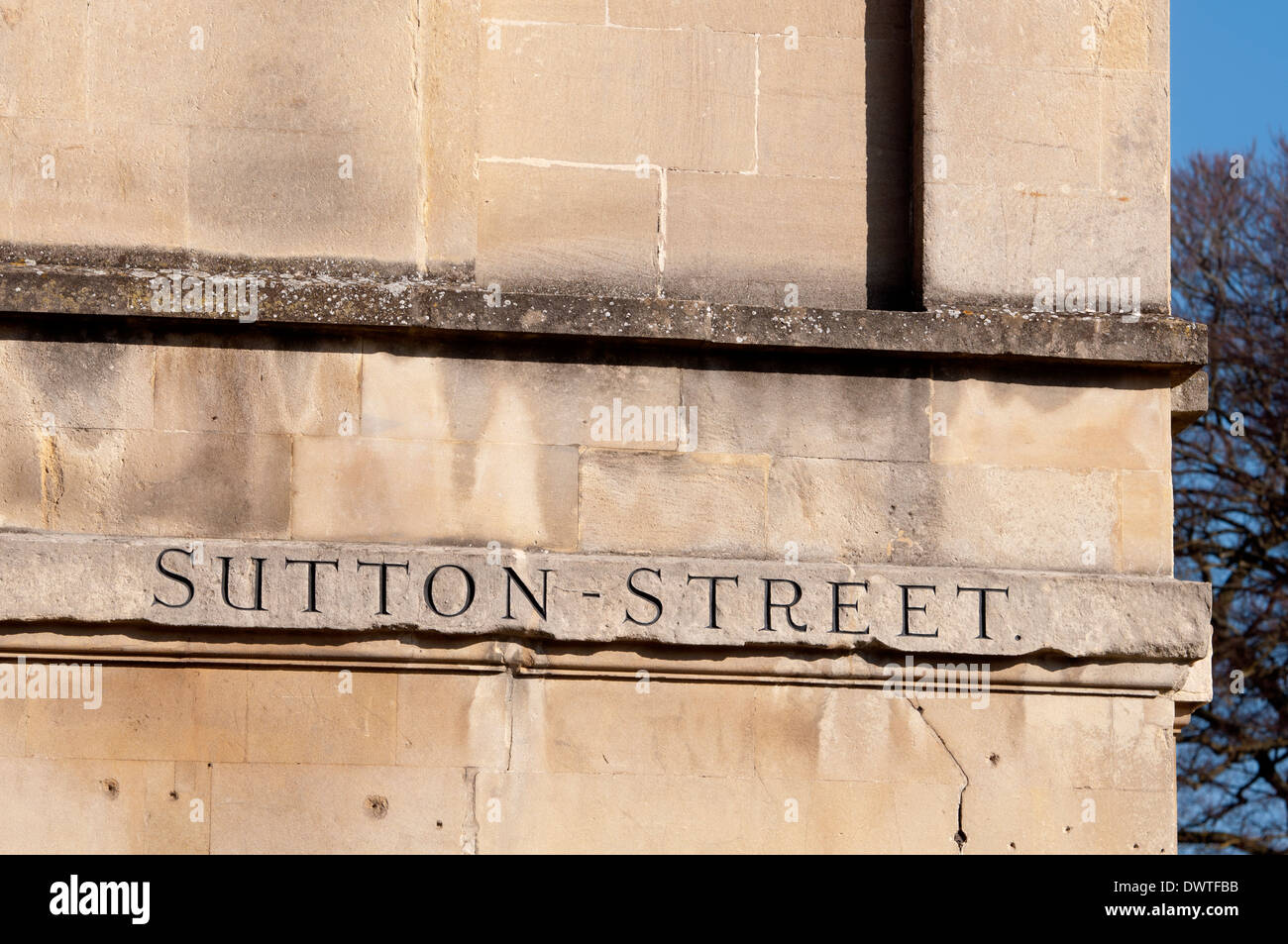 Sutton Street, Bath, Somerset, England, UK Stock Photo