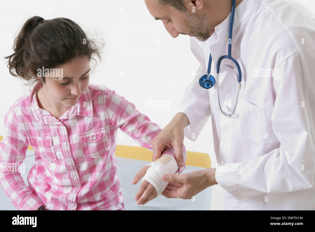 Bandage wrist child Stock Photo Alamy