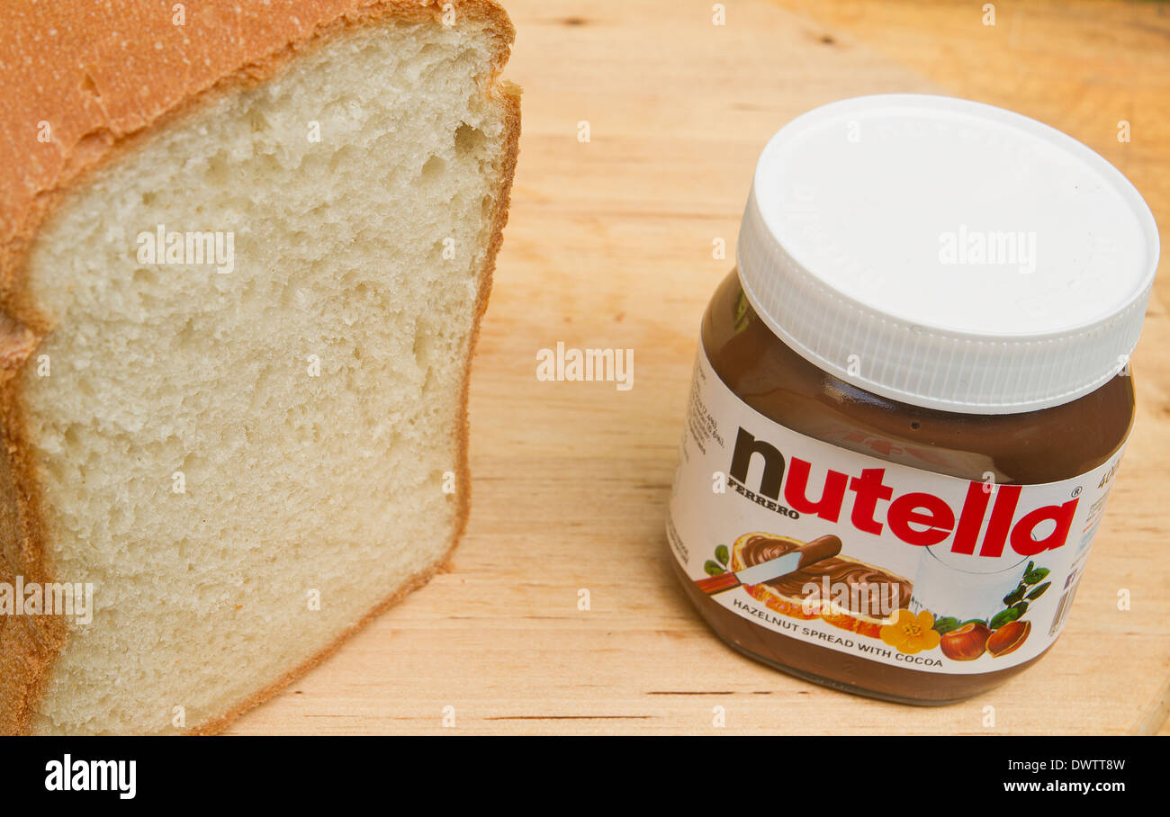 A jar of Nutella Stock Photo Alamy