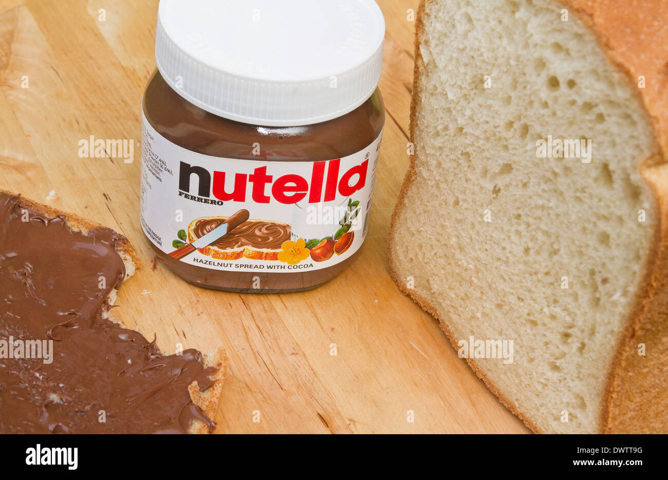 A jar of Nutella Stock Photo Alamy