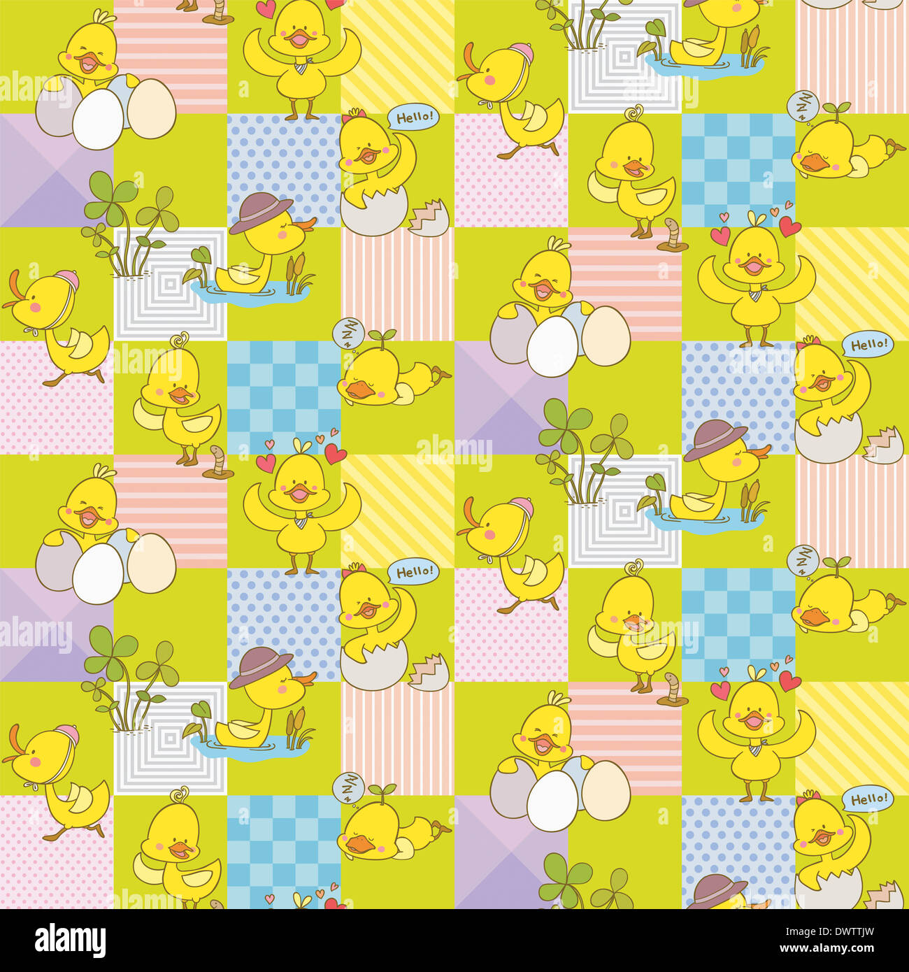 a template with chickens Stock Photo - Alamy