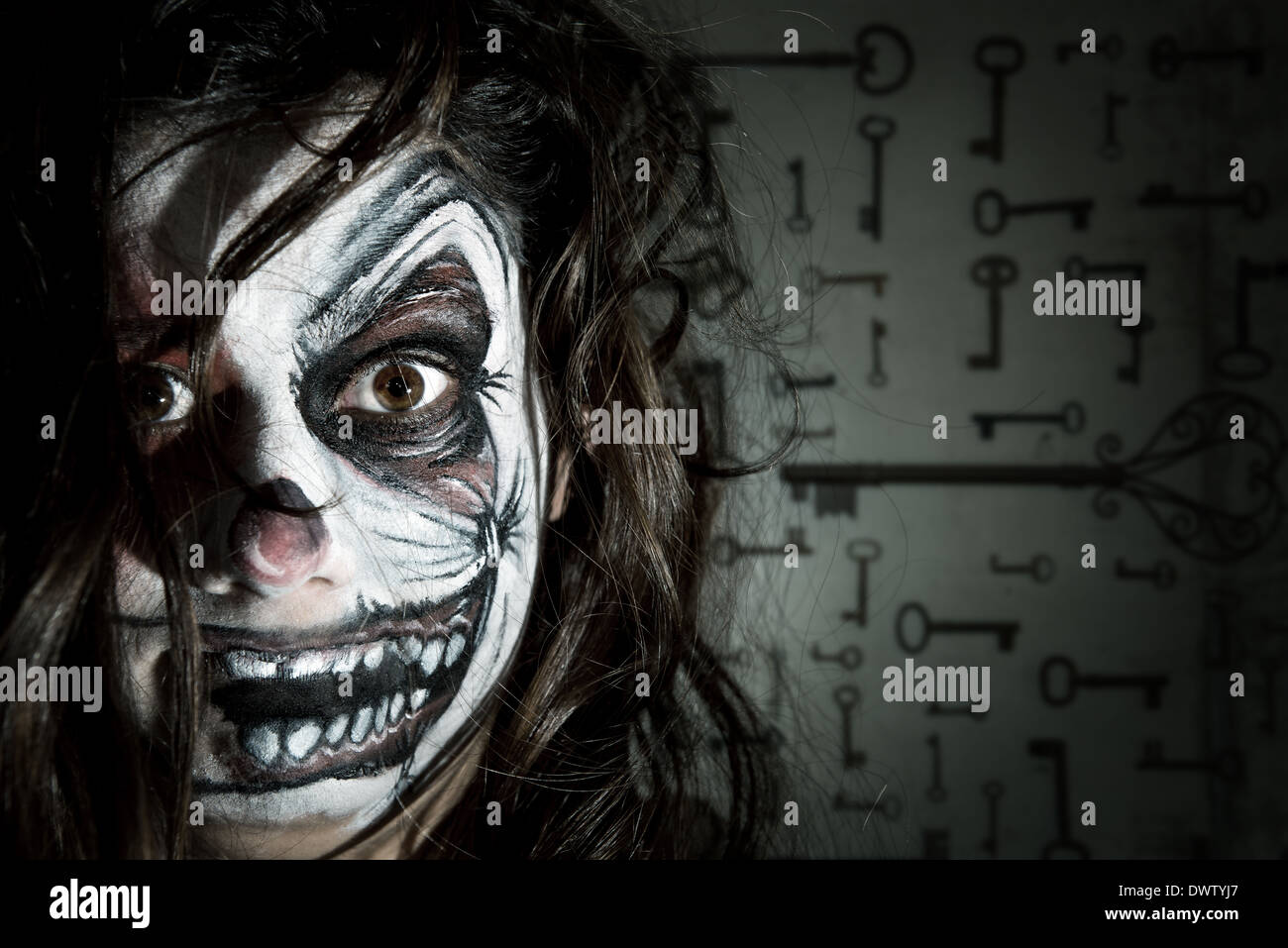Black facepaint hi-res stock photography and images - Alamy