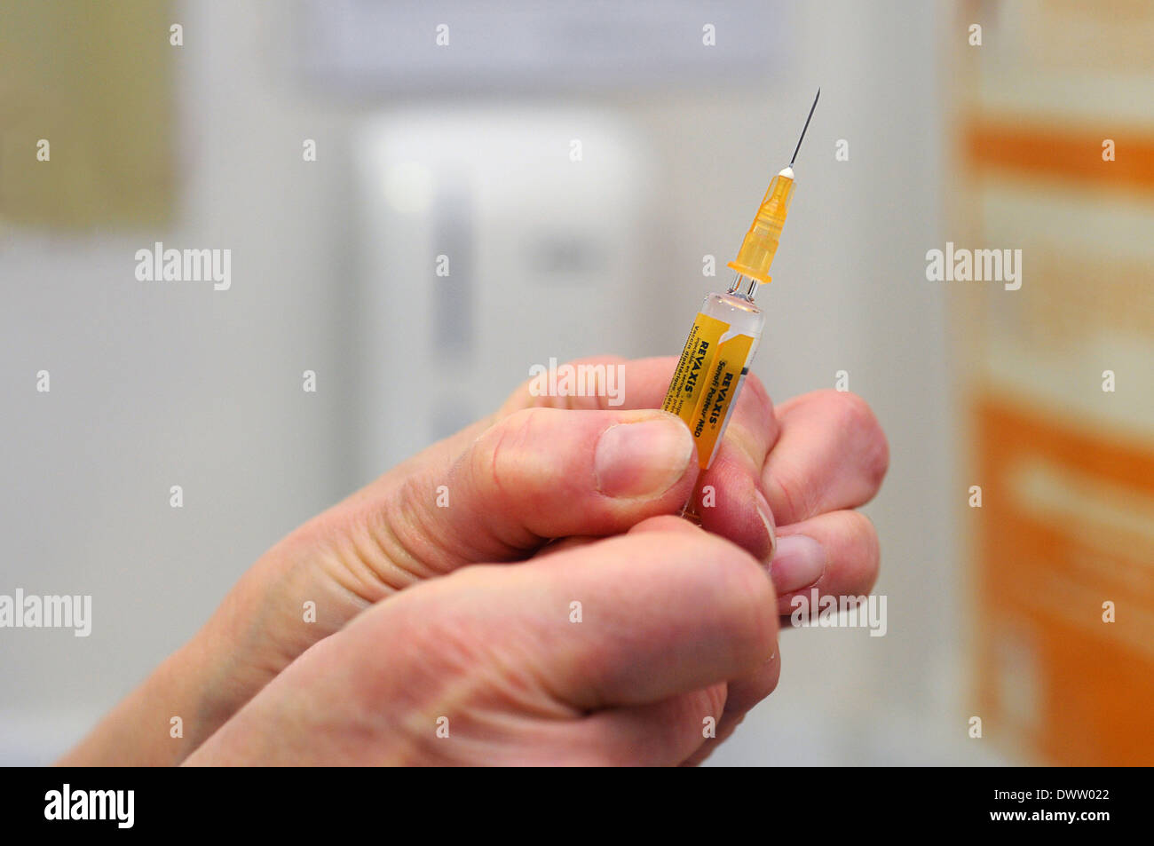 Consultation vaccine Stock Photo