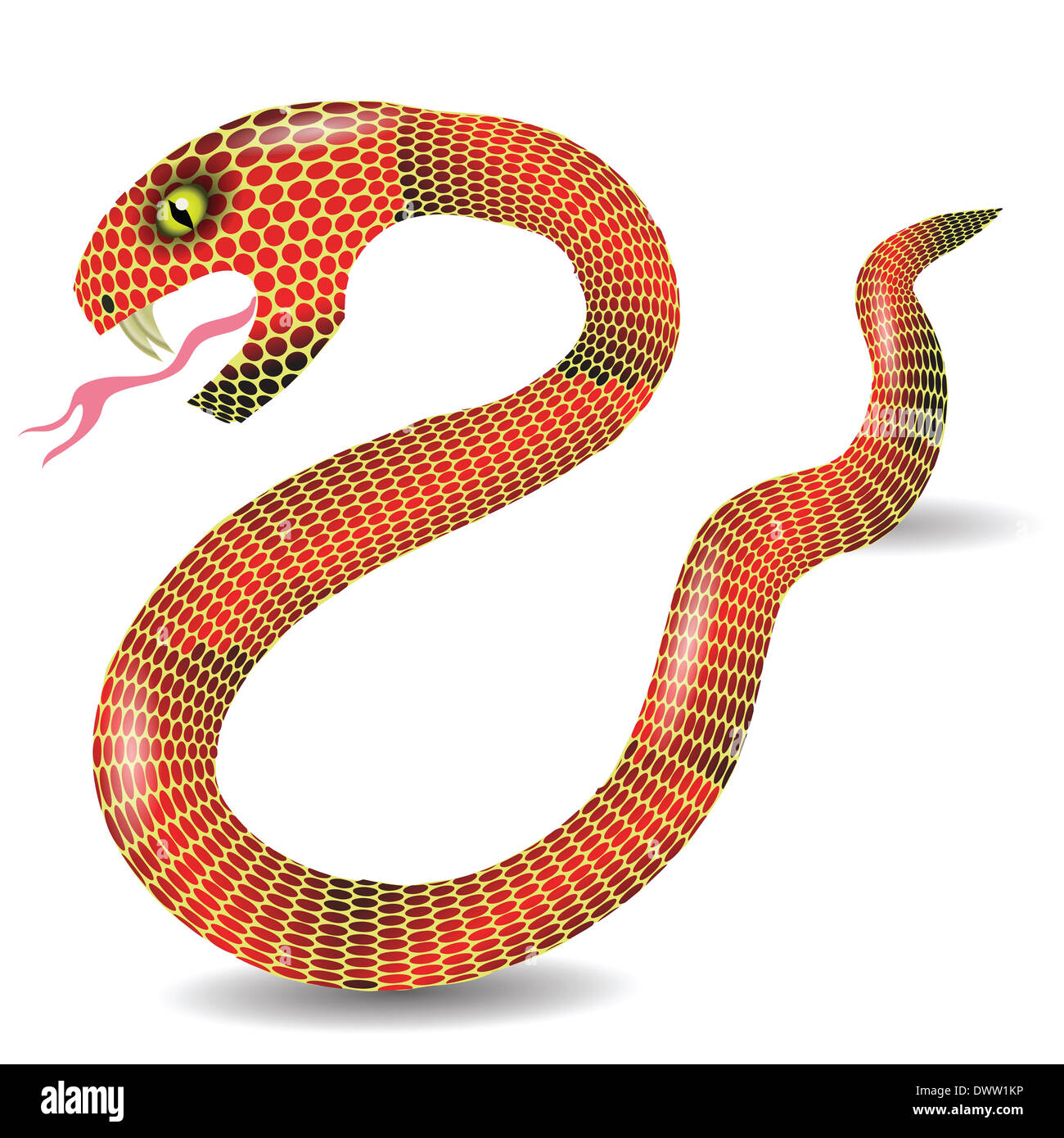 Slither Red Python Snake Top View Vector Icon Stock Illustration - Download  Image Now - Red, Snake, Boa Constrictor - iStock