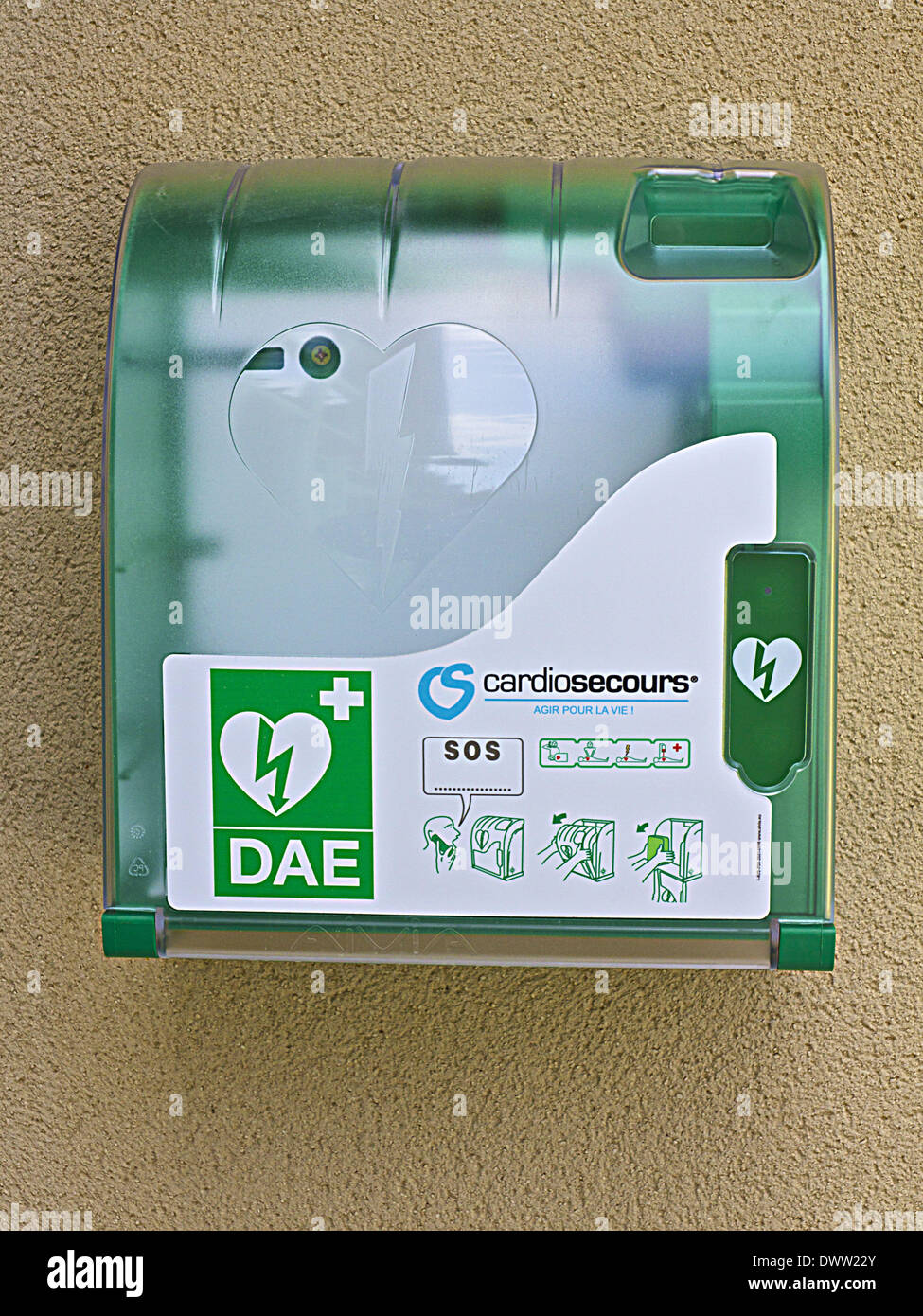 Automatic defibrillator Stock Photo