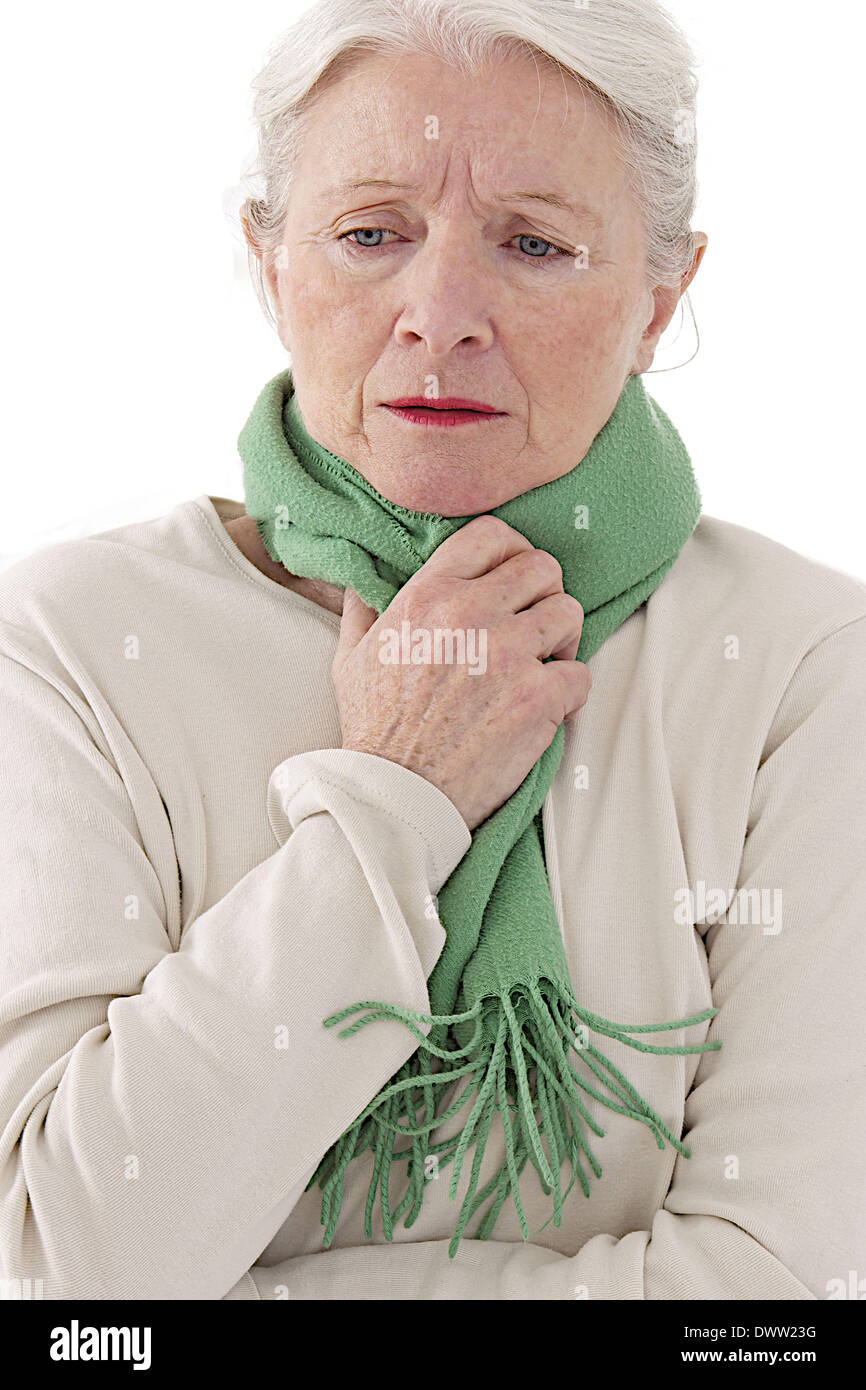 Sore Throat Senior Stock Photo Alamy Sore Throat Senior Stock Photo Alamy