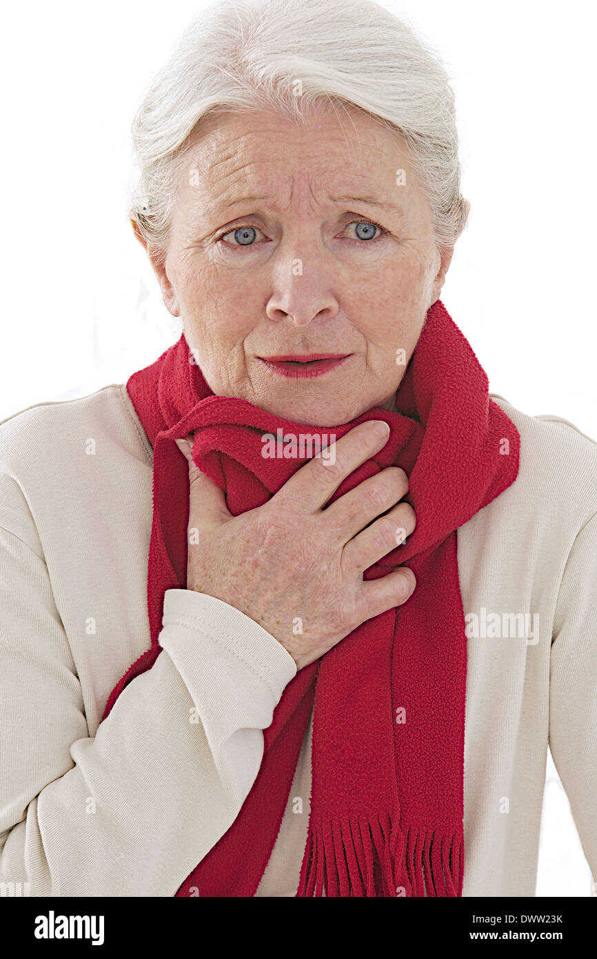 sore-throat-senior-stock-photo-alamy