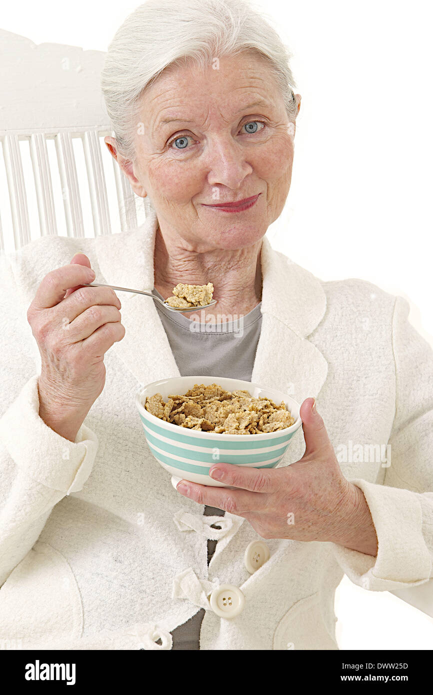 Food cereal senior Stock Photo Alamy