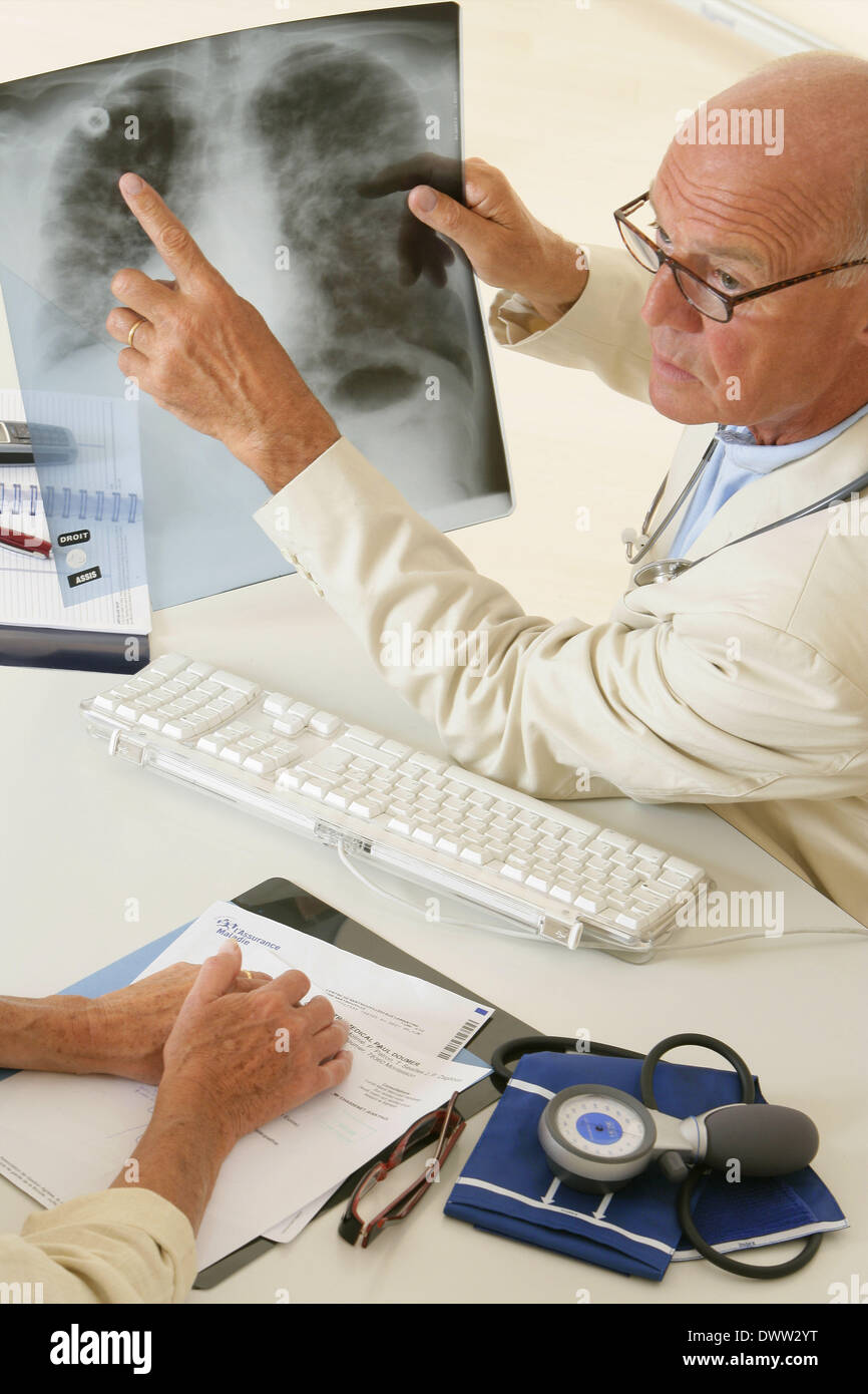 Lung radiography Stock Photo