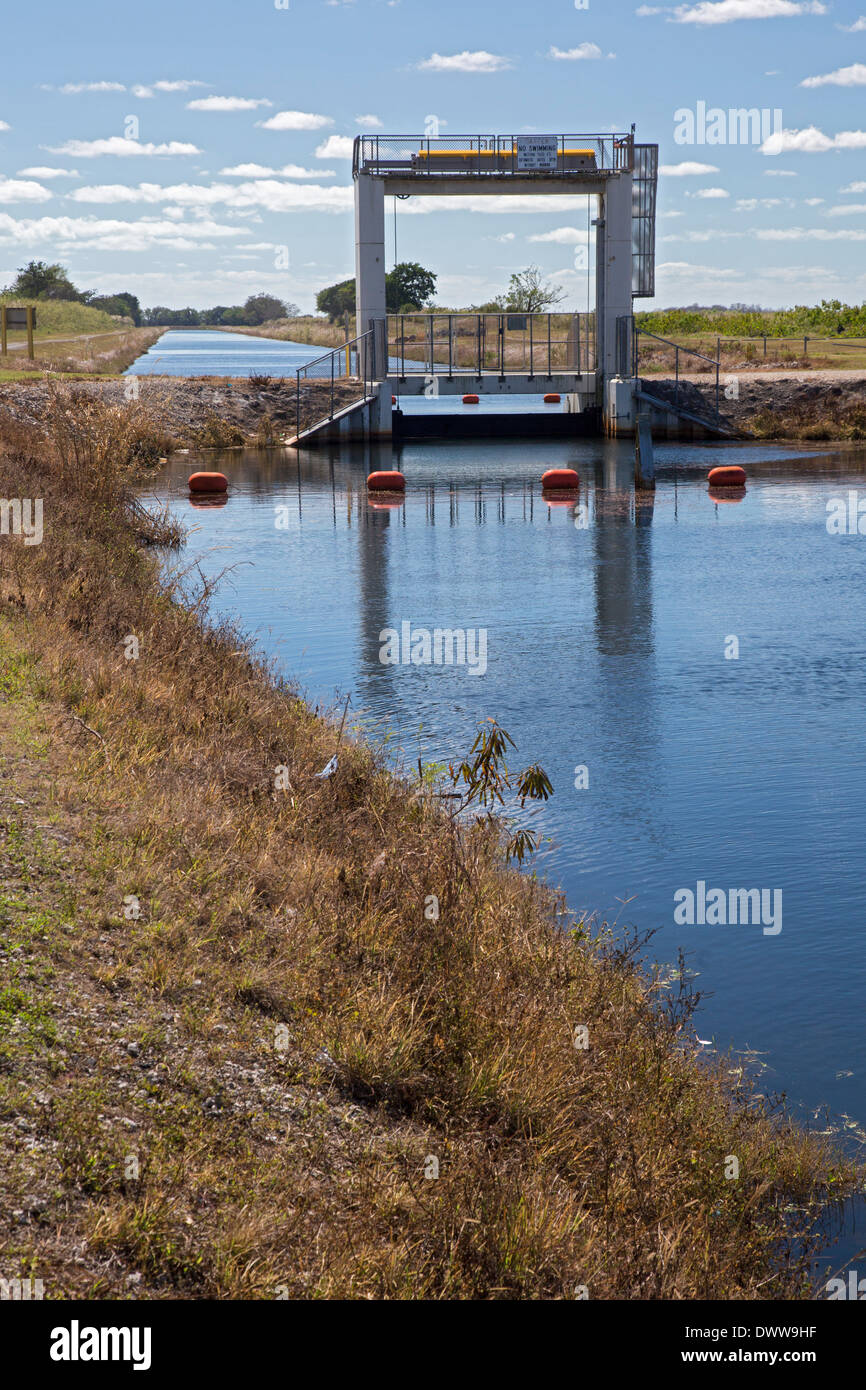 South Florida Canal Stock Photo Alamy