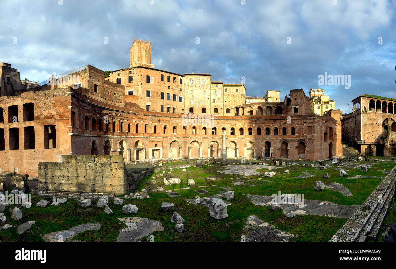 Trajan forum market in Rome, Italy Stock Photo