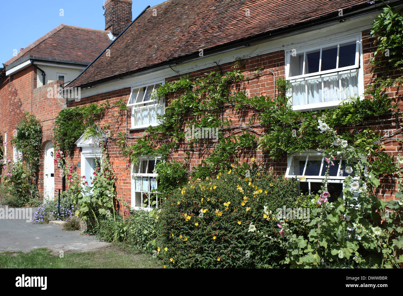 Cottages in Orford on the Village Green, near Woodbridge, Suffolk Stock Photo Alamy