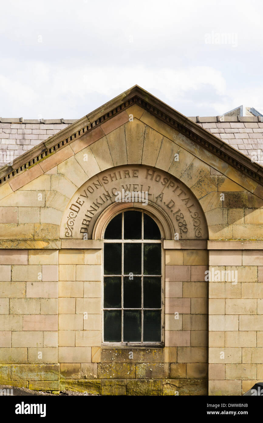 Devonshire Hospital drinking well, Buxton, Peak District, Derbyshire, England Stock Photo