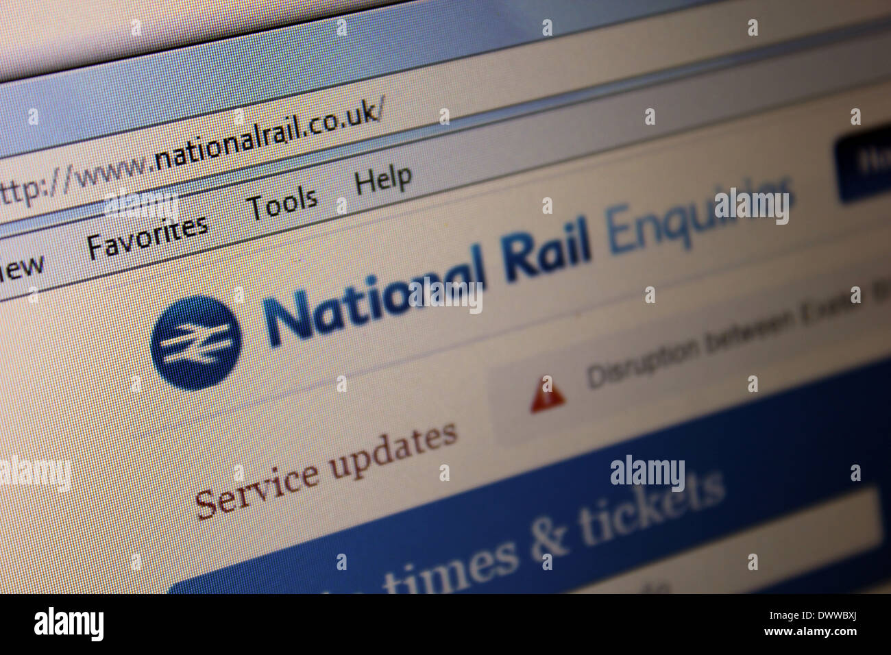 National Rail Enquiries Website Not Working