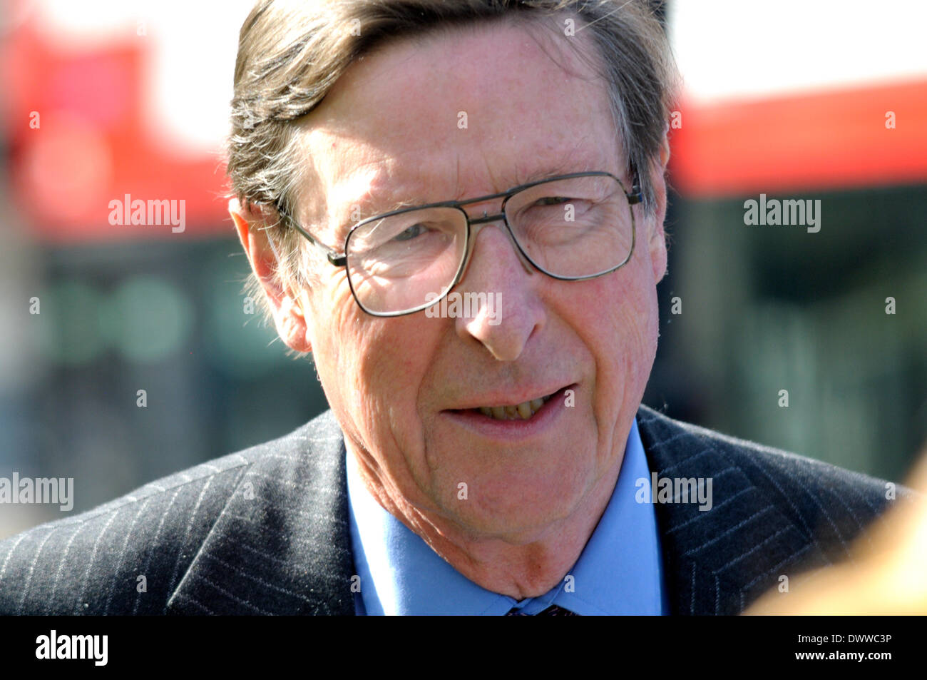 Max Rhistopian Sir Max Hastings (historian and author) leaving the Memorial Service ...