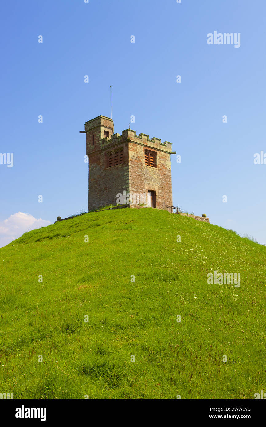 St Oswald's Church Belltower, Kirkoswald Eden Valley, Cumbria, England, United Kingdom Stock Photo