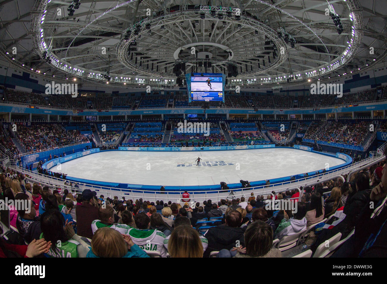 Men's Figure Skating competition at the Iceberg Skating Palace at the