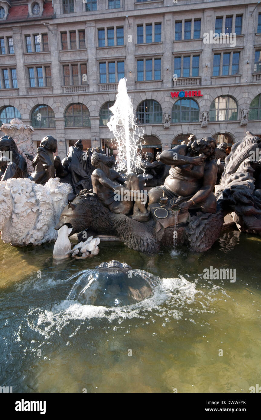 Germany, Bavaria, Nuremberg, The Marriage Carousel Fountain Stock Photo Alamy