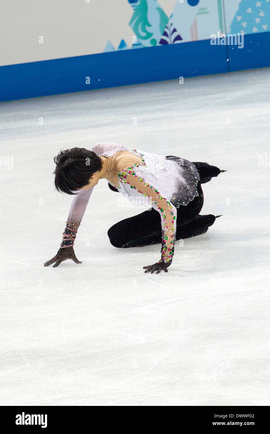 Yuzuru Hanyu (JPN) gold medalist and Olympic Champion competing in the