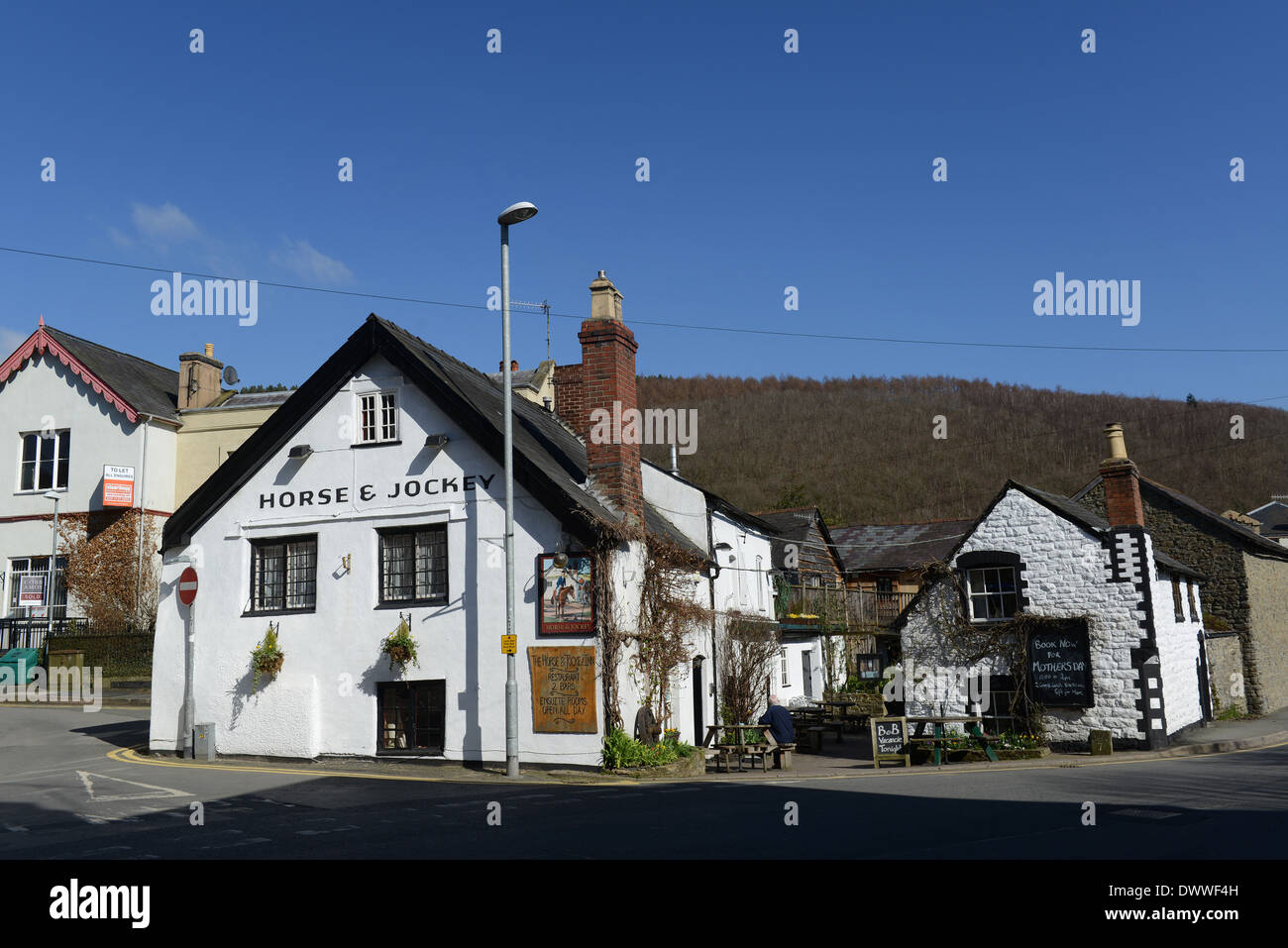 Horse & Jockey pub in Knighton in Powys Mid Wales Uk Stock Photo Alamy