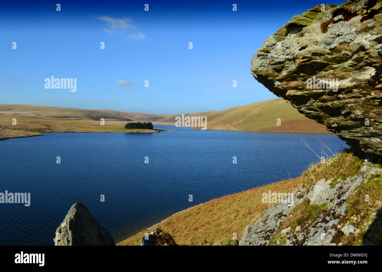 Craig Goch reservoir Elan Valley near Rhayader in Powys Mid Wales Uk