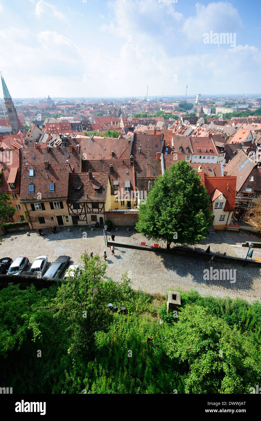 Germany, Bavaria, Nuremberg View From Kaiserburg or Imperial Castle ...