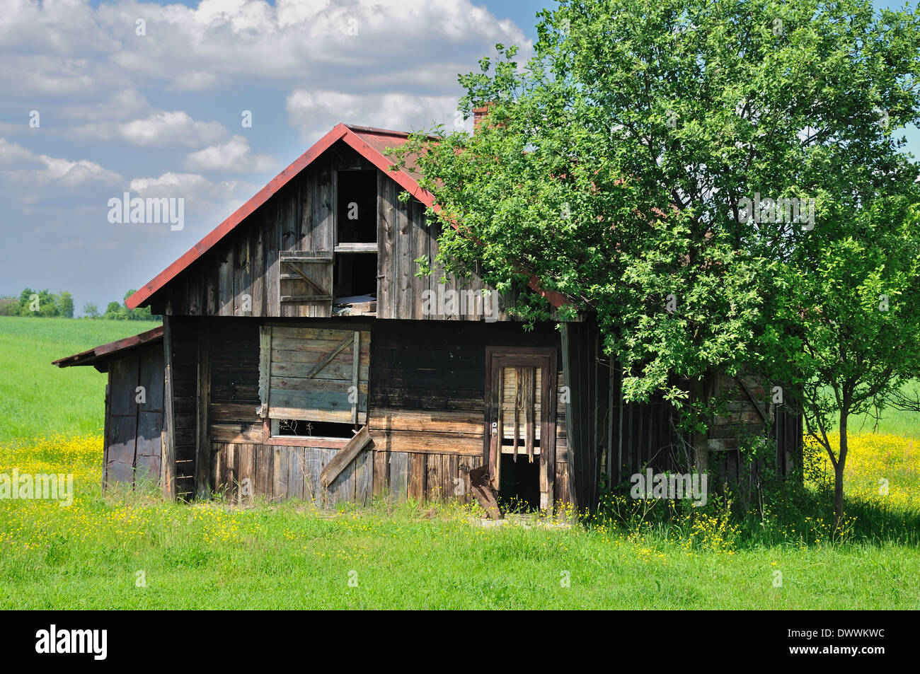 Abandoned farm house Stock Photo