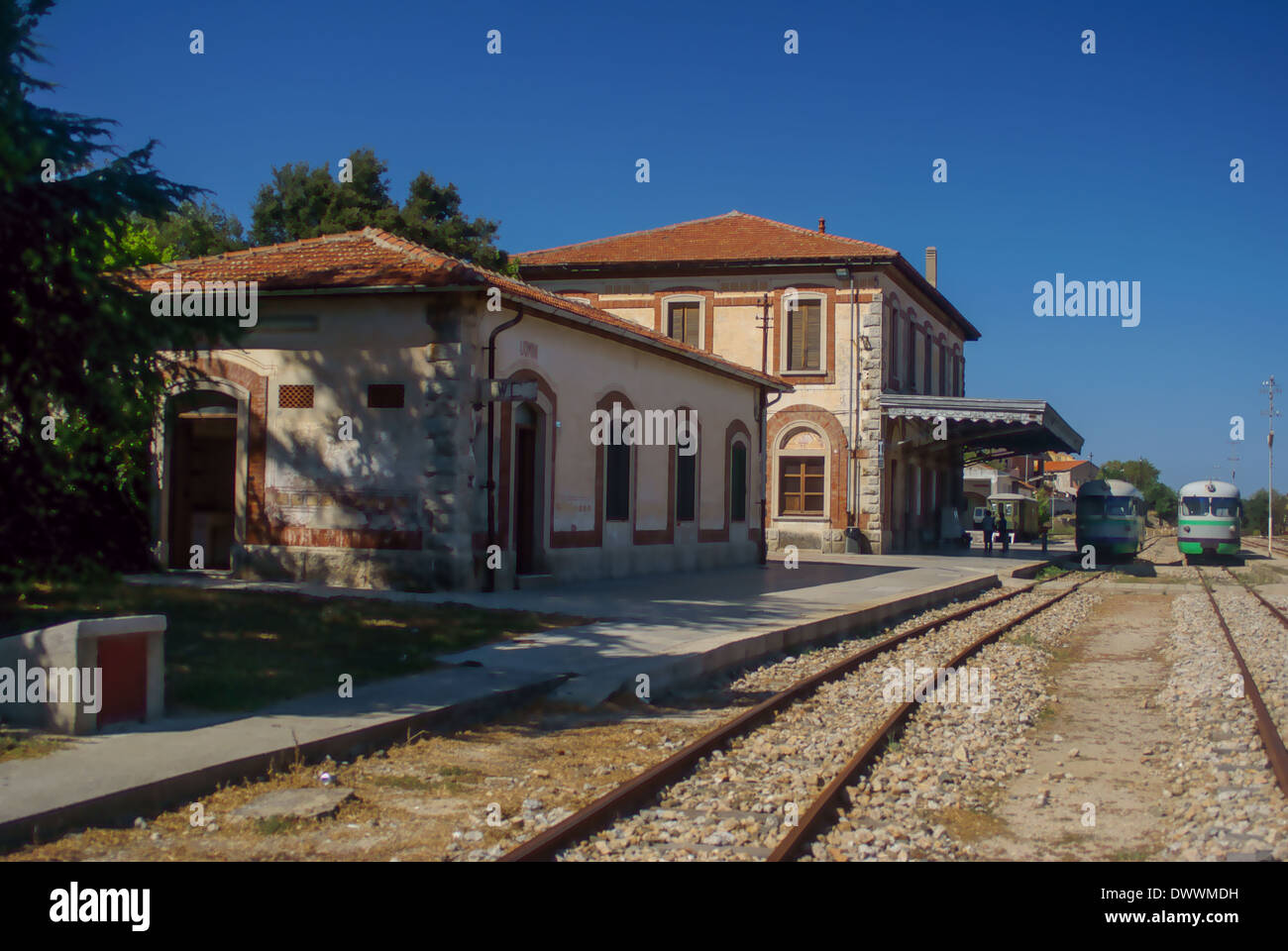'Treno Verde' tourist train Sardinia. Italy Stock Photo
