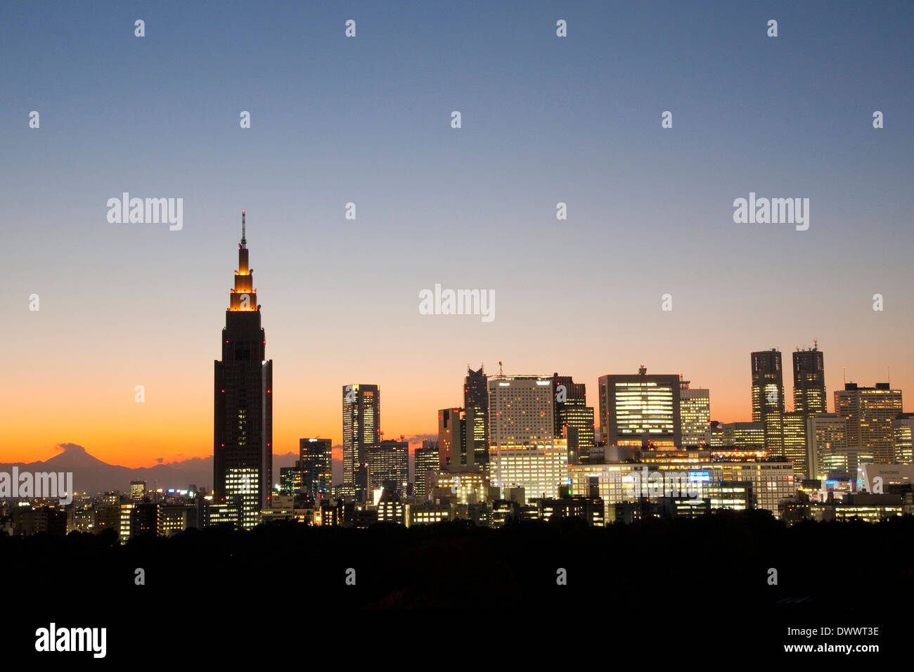 Tokyo cityscape mt fuji hi-res stock photography and images - Alamy