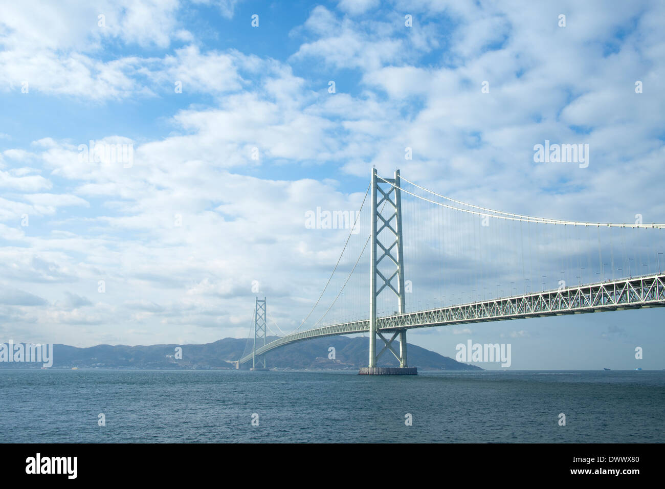 Akashi Kaikyo Bridge Stock Photo
