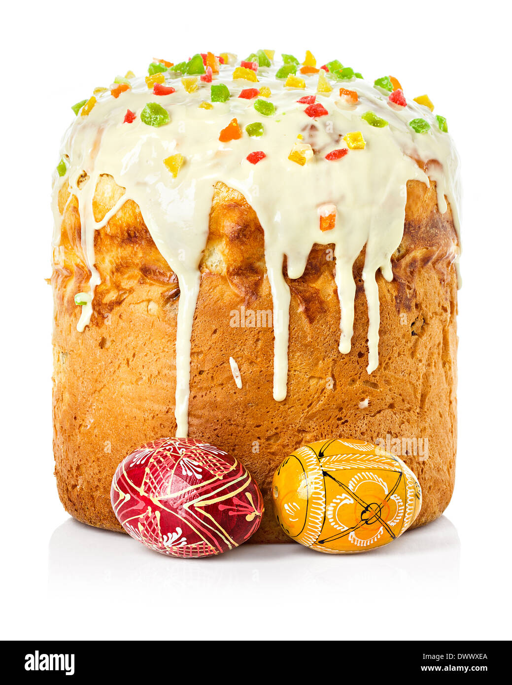 Easter cake isolated Stock Photo