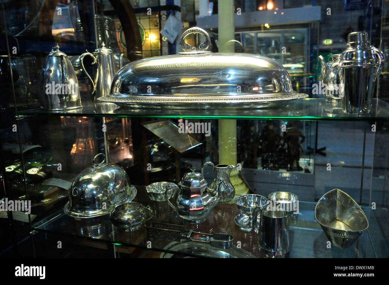 SIlver Assortment Display Stock Photo Alamy