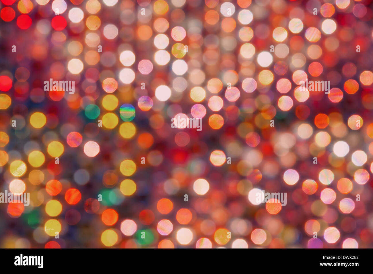 Abstract texture with out-of-focus mutli-coloured highlights. Stock Photo