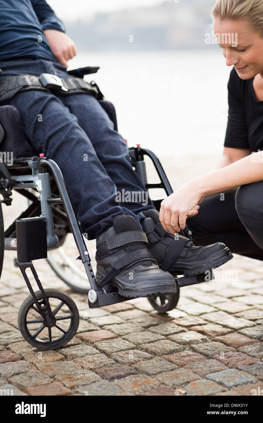 shoes for disabled man