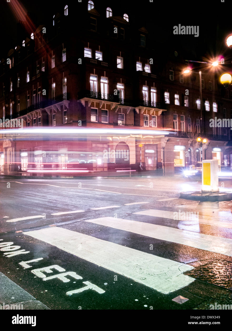 Motion Blur of London Nightlife and Traffic Stock Photo Alamy