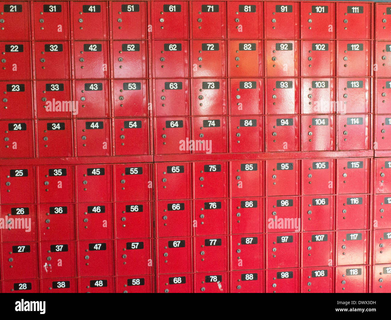 Red mail boxes Stock Photo Alamy