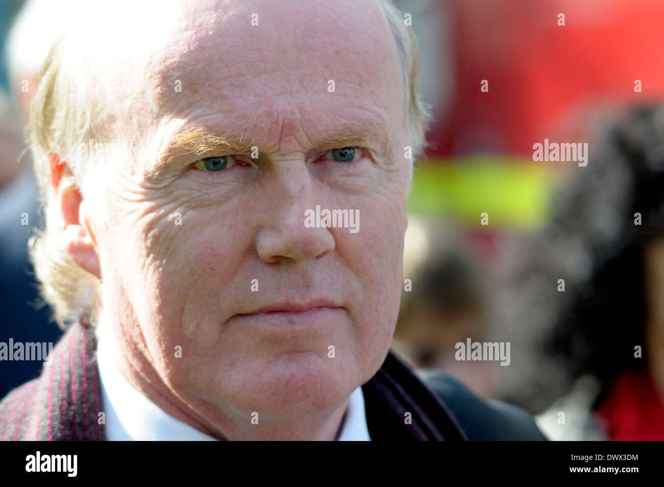 David Davies - broadcaster and football administrator [at memorial Service for David Frost, London, 2014] Stock Photo