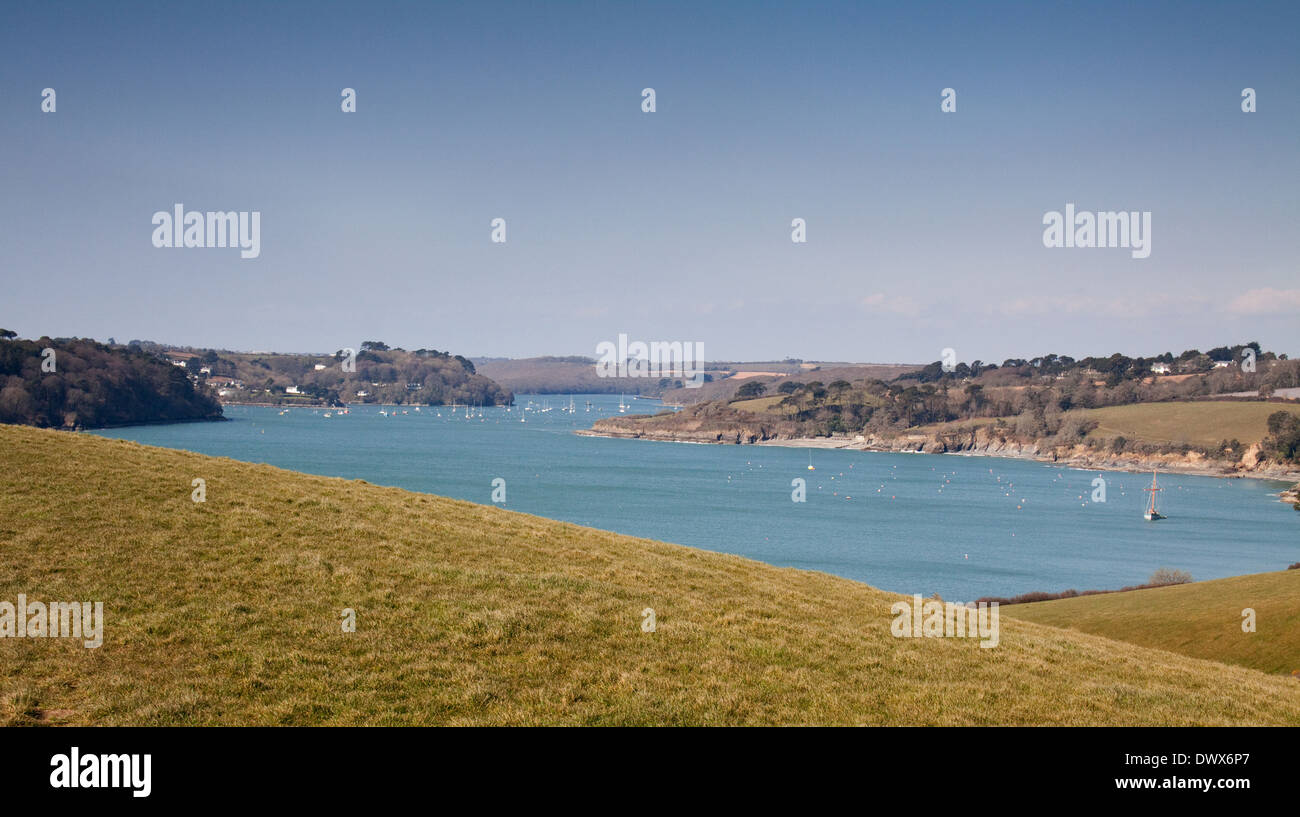 Helford river cornwall river boat hires stock photography and images