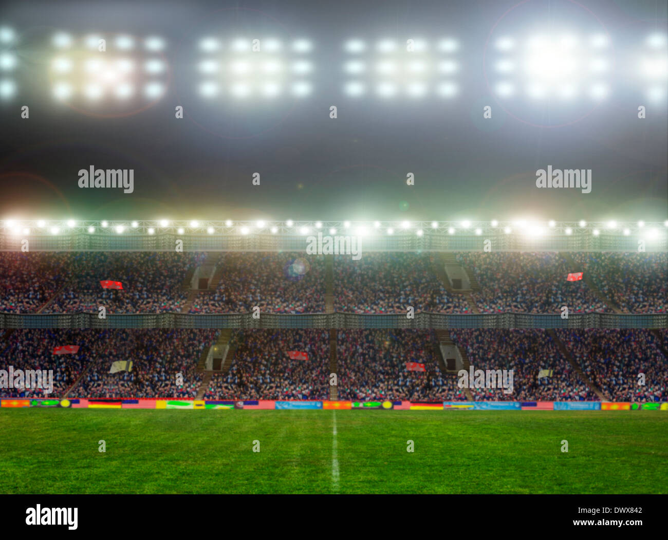 the beginning of a football match Stock Photo